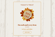 Autumn Sales Mailchimp Eblast, an Email Template by Khryna Designs (Thumbnail 2 of 2)