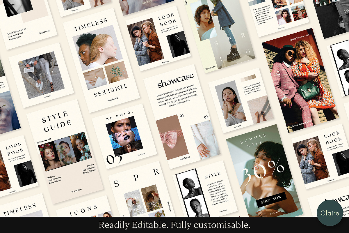 Fashion Editorial Insta Creator Kit, a Social Media Template by Clairee Design Studio (Photo 6 of 7)
