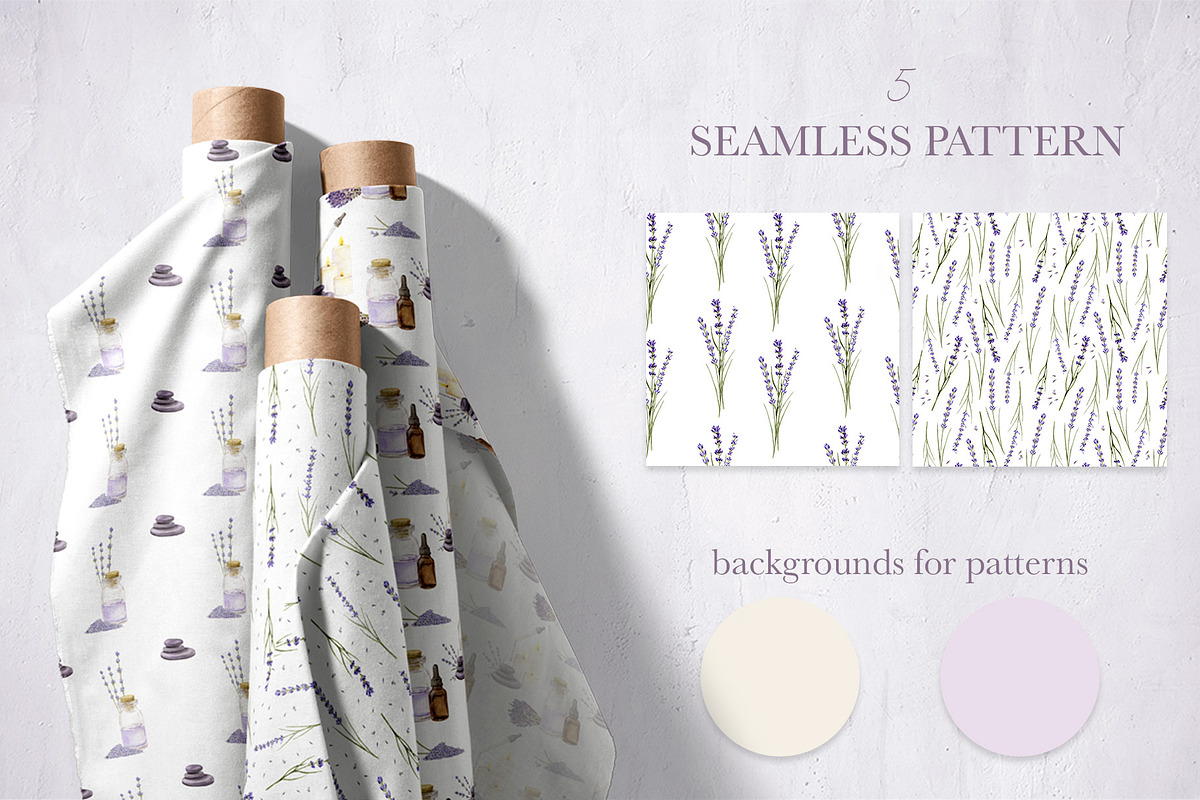 Watercolor Lavender Essense, a Healthcare Illustration by art_takremen (Photo 5 of 8)
