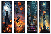 Whimsical Kitty Printable Bookmarks, an Illustration by Rose Art (Thumbnail 2 of 2)
