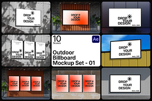 Outdoor Billboard Animation Mockup