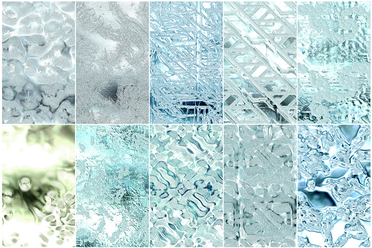40 Ice Seamless HD Textures Bundle preview 4