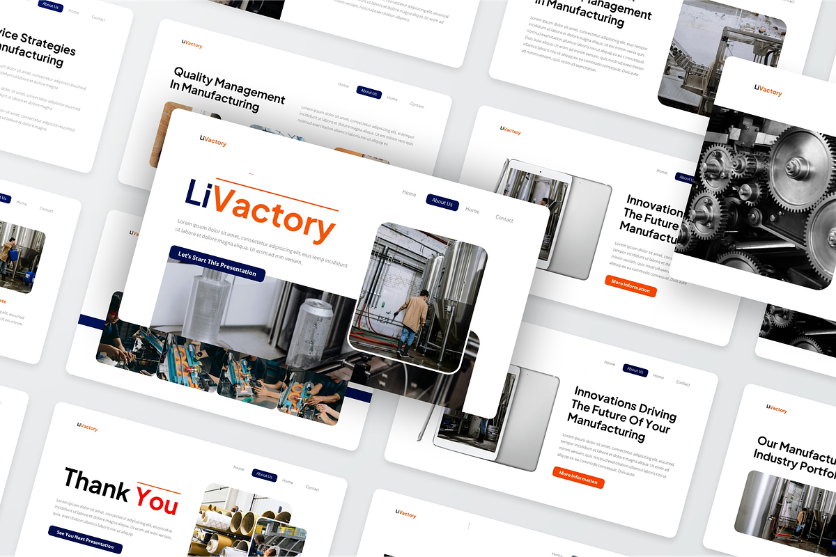Manufacturing Industry Powerpoint, a Presentation Template by SquidPixey (Photo 4 of 6)