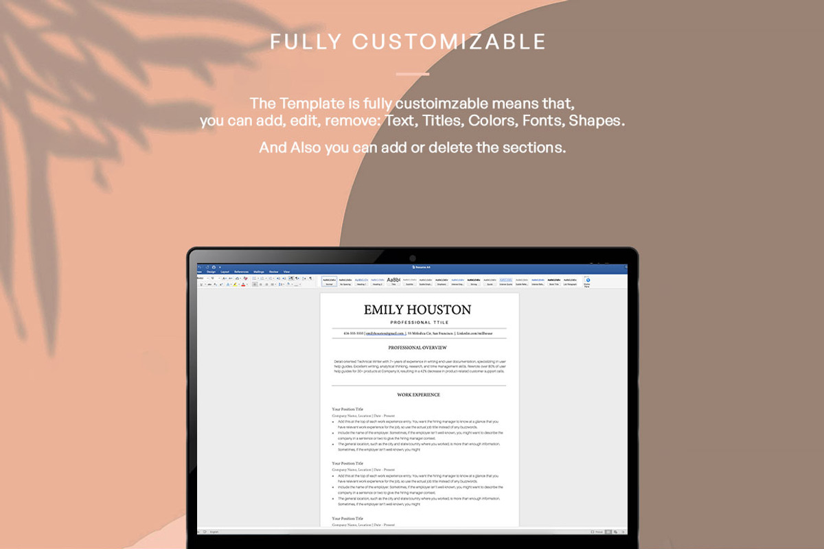ATS Friendly Resume Template, a Resume Template by UX-group (Photo 6 of 6)