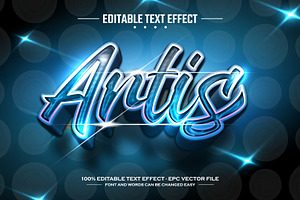 Artis 3D editable text effect, a Layer Style Add-On by nicemorning