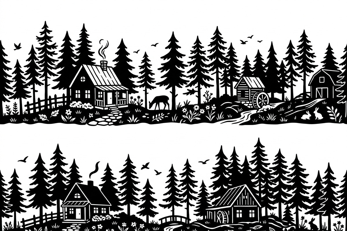 Majestic Pine Trees SVG, a Finance Illustration by Amazin_art (Photo 32 of 41)