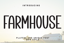 Farmhouse | Script Font