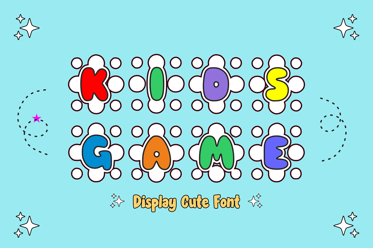 Bolo Bolo - Cartoon Font Types, a Font by KiddoGlyphs Studio (Photo 2 of 3)