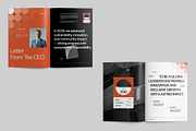 Modern Geometric Impact Report, a Brochure Template by fakhroo (Thumbnail 4 of 9)