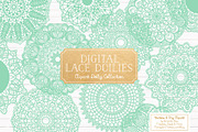 Mint Lace Doily Vectors & Clipart, an Illustration by Amanda Ilkov (Thumbnail 1 of 4)