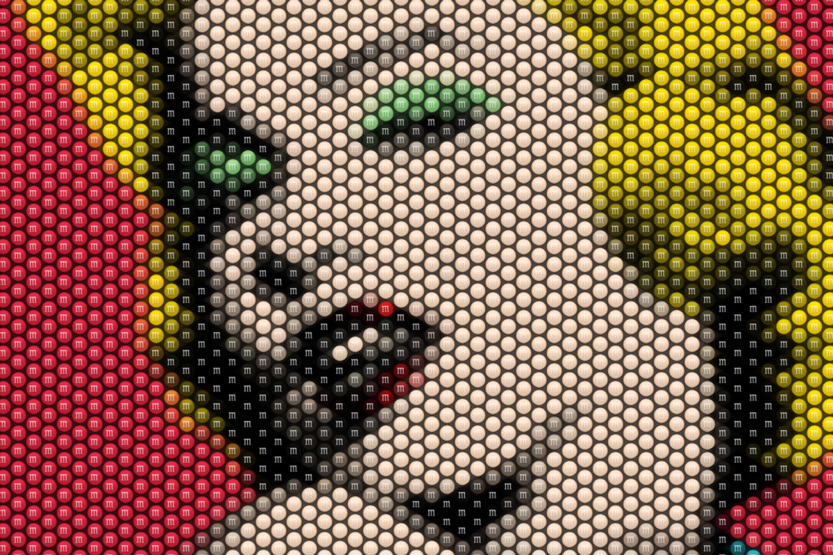 MOSAIC M&M's | PSD template, a Texture Graphic by Sergey Serebrennikov (Photo 3 of 6)