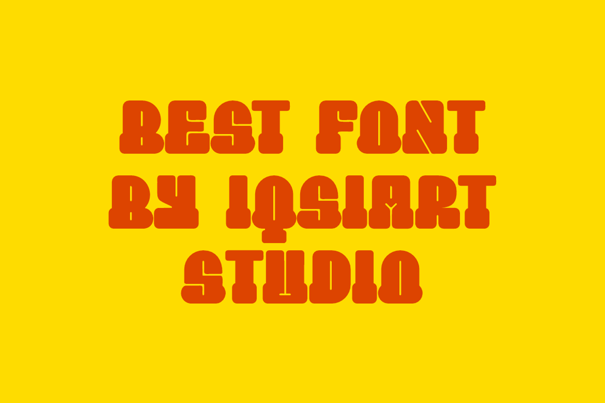 Metric Badway - Retro Font, a Slab Serif Font by Iqsiart Studio (Photo 3 of 6)