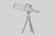 Telescope 3d Model, an Object 3D Model by fahad121 (Thumbnail 5 of 7)
