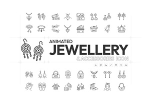 Animated Jewellery and Accessories, an Outline Icon by Prosymbols