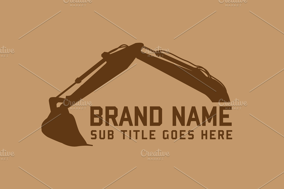 Construction Logo. Vector & Mock-Up, a Branding & Logo Template by Multiple (Photo 3 of 5)
