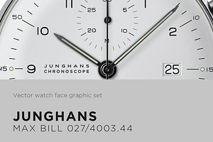 Watch face vector drawing- Max Bill