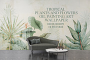Plants and Flowers Art Wallpaper, a Wallpaper Graphic by fei long (Thumbnail 1 of 10)