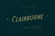Clairborne Typeface, a Sans Serif Font by hampura (Thumbnail 1 of 5)