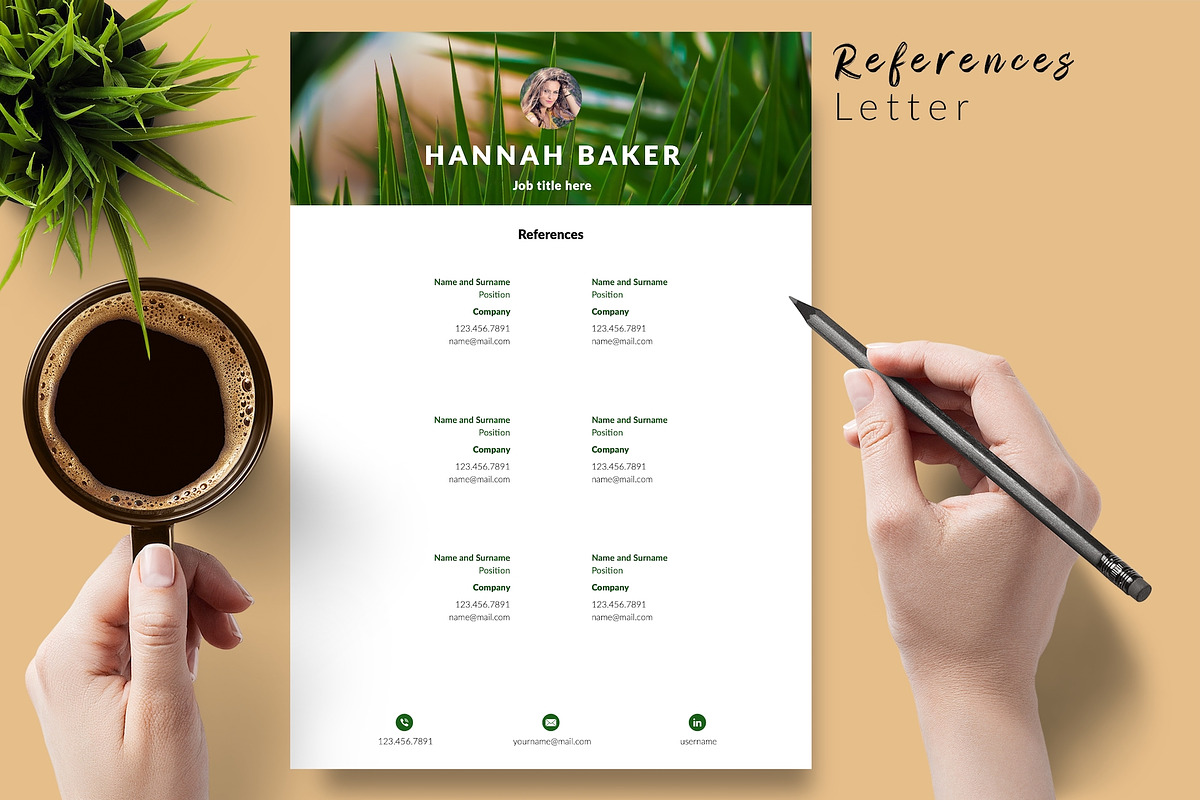 Creative CV Design / Resume - Hannah, a Resume Template by Templates Design Co. (Photo 6 of 17)