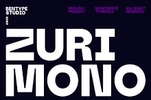 Zurimono - Monospaced Display