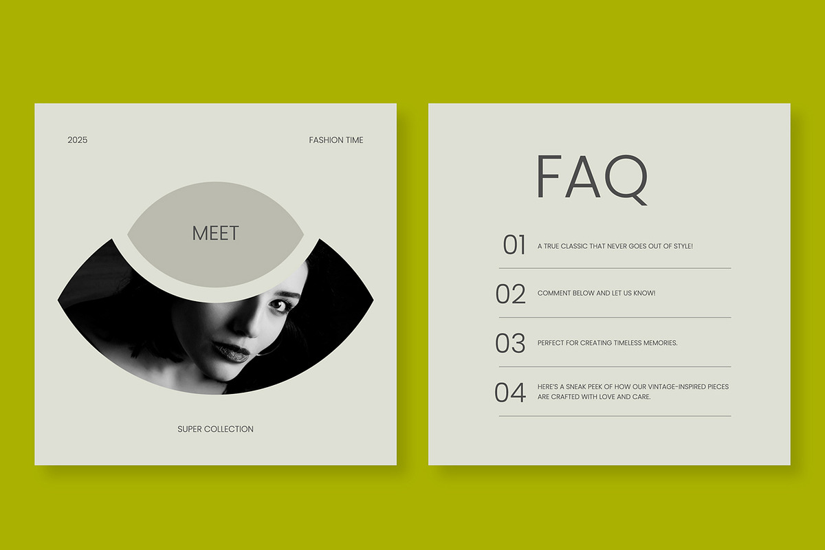 Fashion Social Media Post Design, an UI Kit Template by ContestDesign (Photo 6 of 7)