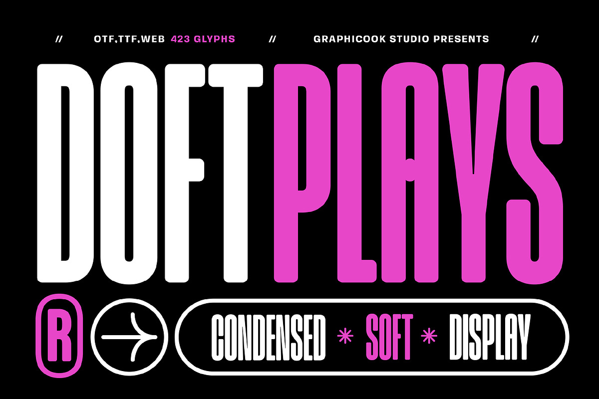 Doftplays, a Sans Serif Font by graphicook (Photo 1 of 10)
