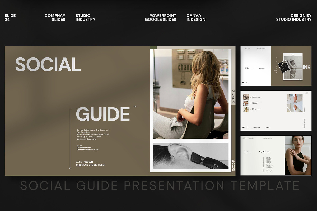 Social Media Guide Template, a Presentation Template by Studio Industry