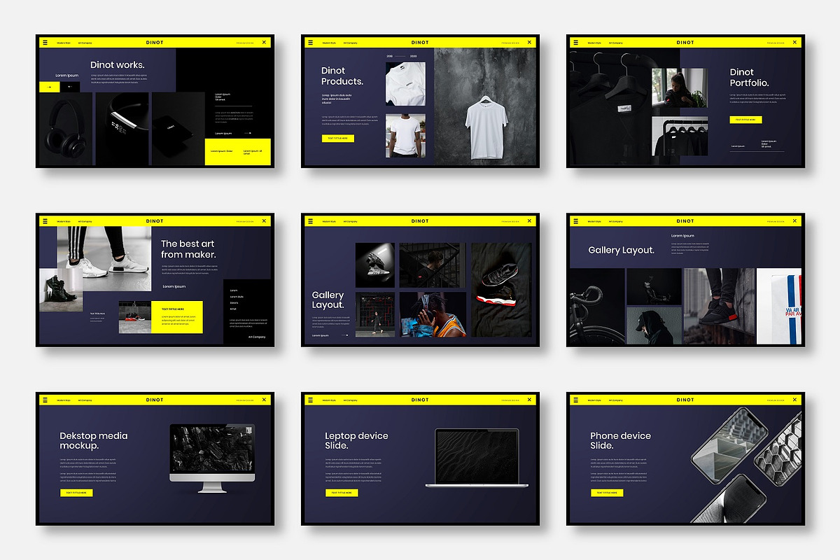 Dinot – Business PowerPoint Template, a Presentation Template by Dens Creative Studio (Photo 4 of 6)