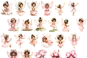 Fairy Watercolor Clipart Bundle, a Person Illustration by PrintablesByFranklyn (Thumbnail 3 of 8)