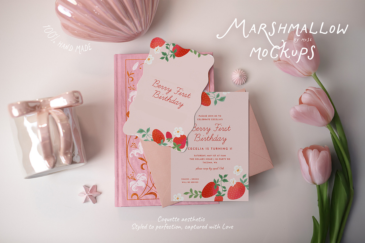Marshmallow Frame & Card Mockups, a Product Mockup by Muse Mockups (Photo 6 of 13)