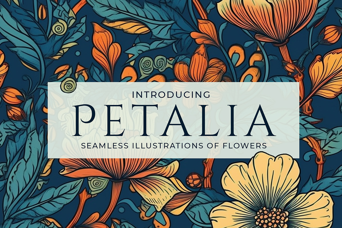 Petalia - Seamless Flower Art, a Pattern Graphic by Pixel Perfect Patterns (Photo 1 of 6)
