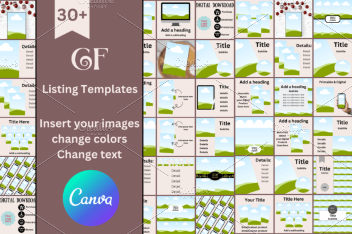 Creativefabrica Listing Canva Templa, a Marketing Template by Design Station (Photo 4 of 5)