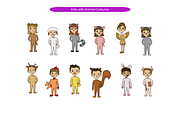 Kids with Animal Costume, a Person Illustration by Creathub Studio (Thumbnail 3 of 3)