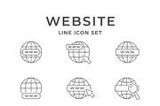 Set line icons of website, an Outline Icon by motorama (Thumbnail 1 of 2)