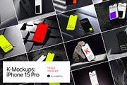 K-Mockups: iPhone 15 Pro, an iPhone Mockup by ls.graphics (Thumbnail 1 of 10)