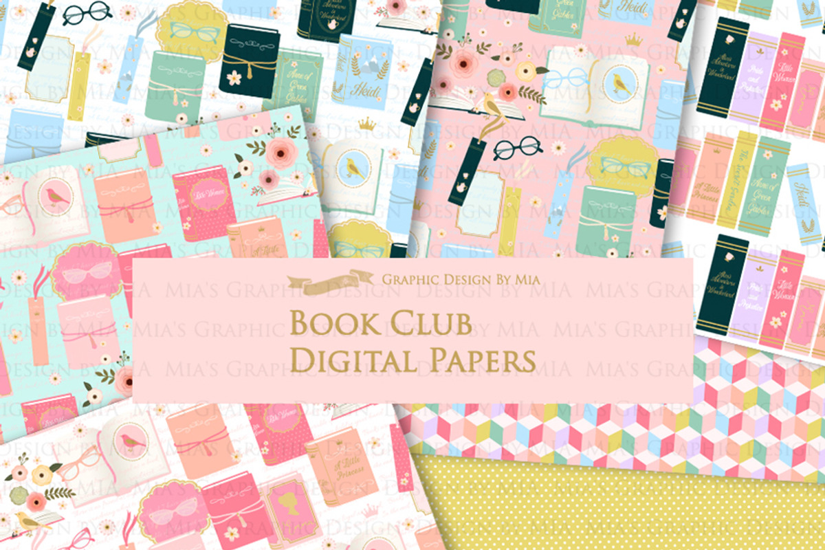 Book, Book Club, I Love Books, an Education Illustration by Mia's Graphic Design (Photo 8 of 9)