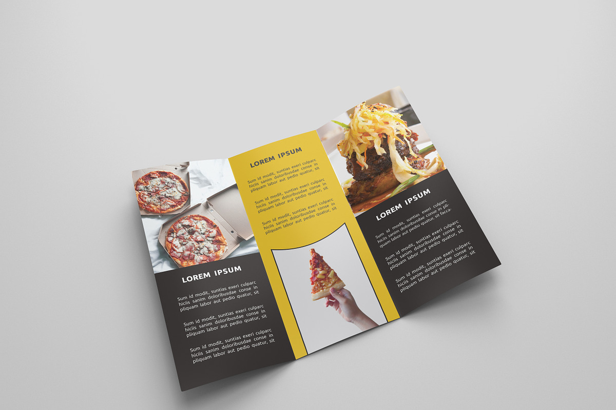 Fast Food Tri-fold Brochures, a Brochure Template by UNIK Agency (Photo 7 of 15)