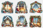 Christmas Cozy Window Clipart Png, a Graphic by designcity5 (Thumbnail 3 of 4)