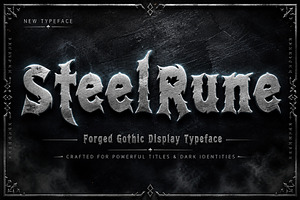 SteelRune – Gothic Display Font