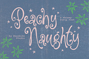 Peachy Naughty a Whimsy Curly Font, a Handwritten Font by Blankids Studio (Thumbnail 1 of 10)