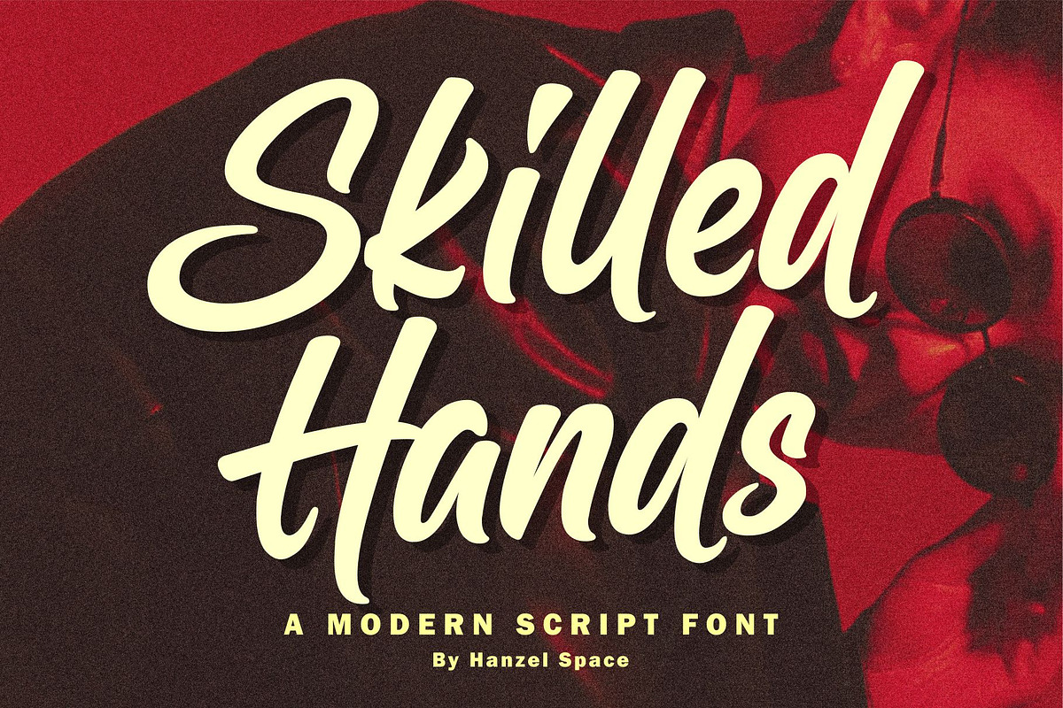 Skilled Hands - Modern Script Font, a Script Font by HanzelSpace Studio (Photo 1 of 6)
