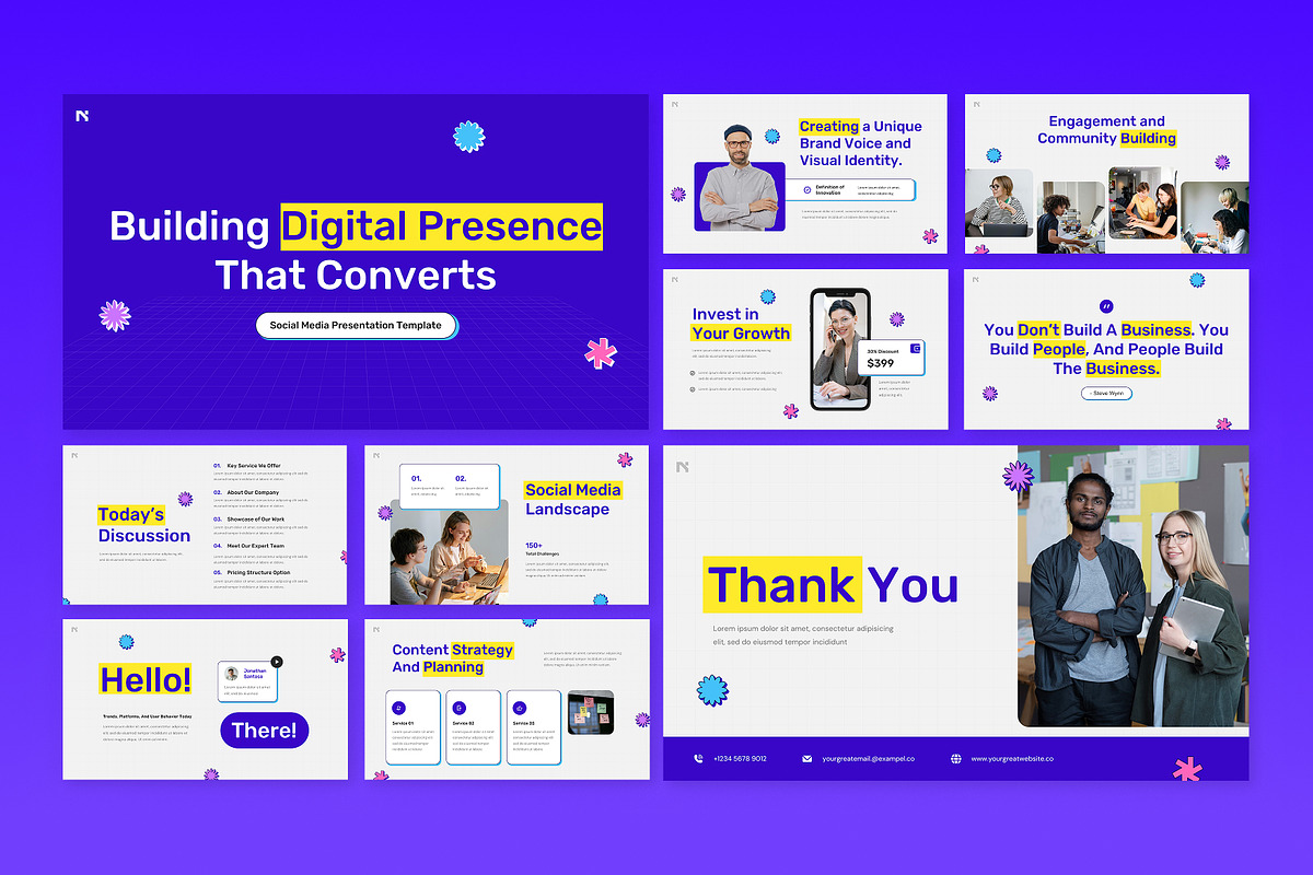 Social Media Marketing Keynote, a Presentation Template by Antstheme (Photo 3 of 4)