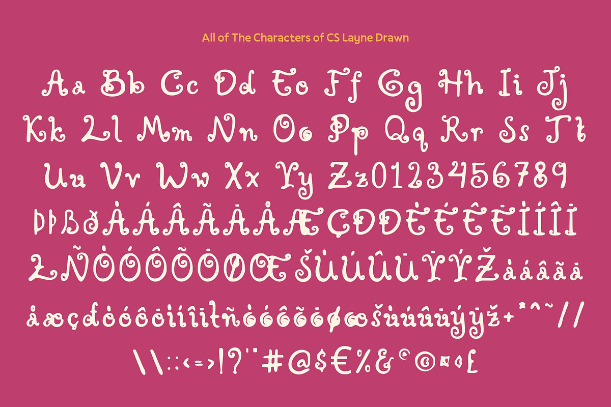 CS Layne Drawn, a Sans Serif Font by Craft Supply Co. (Photo 8 of 8)