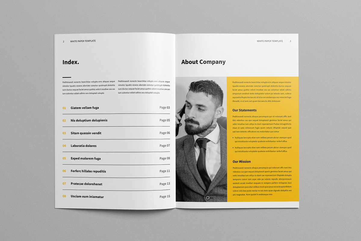 White Paper Template | Word & Canva preview 2