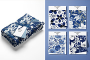 Blue on white floral patterns, a Pattern Graphic by Ninterints (Thumbnail 8 of 18)