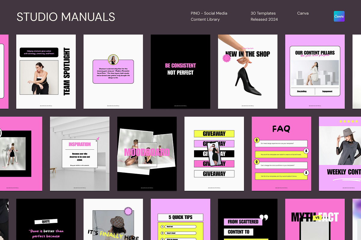 PINO - Social Media Content Library, a Social Media Template by Studio Manuals (Photo 3 of 8)
