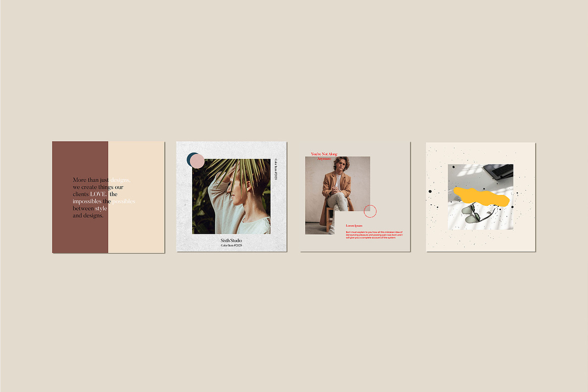 Studio Social Media Templates, a Social Media Template by Sixth Studio Co (Photo 5 of 6)