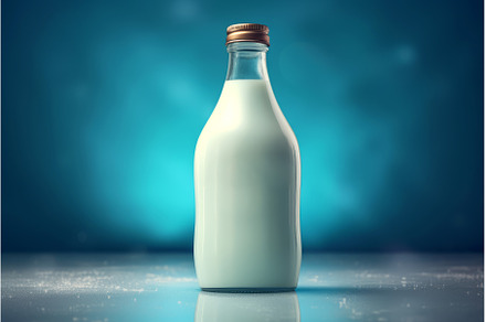 Bottle of milk. Generate Ai, a Food & Drink Photo by Ylivdesign