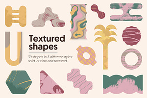 Textured Shapes, an Object Graphic by Léo Alexandre