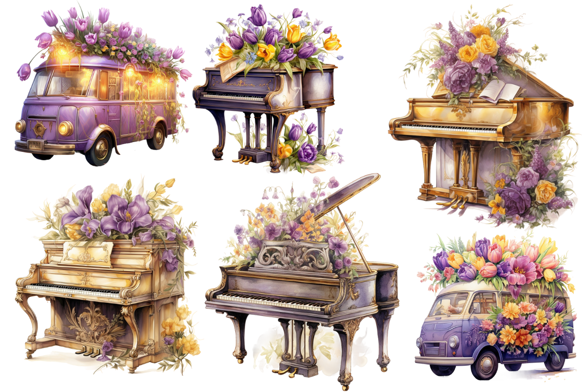Vintage Tulip Clipart, an Object Illustration by Digital Xpress (Photo 4 of 4)